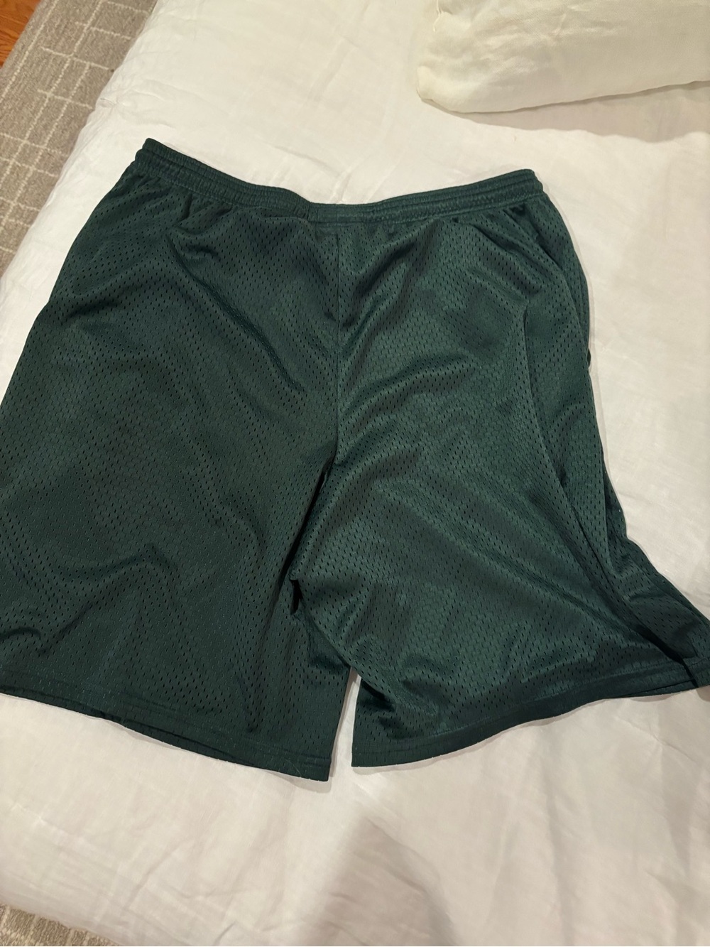 Champion Men's Forest Green Mesh Athletic Shorts - Picture 3 of 3